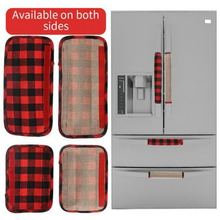 

Decorations holiday decorations festivals holiday products Christmas Microwave Oven Door Handle Door Glove Refrigerator Protective Glove