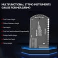 thumbnail image 4 of Labymos Baroque String Instruments Gauge String Action Gauge Ruler Pocket-size Metallic Ruler for Electric Bass and Acoustic Guitar String Height & Fret Crown Height Measurement, 4 of 5