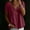 Hot Pink, variant on Women's Summer Crop Babydoll Peplum Tops Cute V Neck Short Sleeve Business Casual Trendy T Shirts Beach Vacation Navy