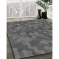 thumbnail image 2 of Ahgly Company Indoor Round Patterned Gray Area Rugs, 5' Round, 2 of 6