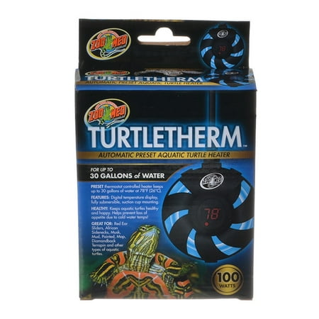 Zoo Med Turtletherm Automatic Preset Aquatic Turtle Heater 100 Watt - (Up to 30