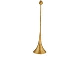 thumbnail image 2 of Pemberly Row 62"H x 17"W x 17"D Gold Contemporary Fluted Metal Floor Lamp, 2 of 4
