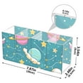 thumbnail image 3 of Planet Star Cloud Acrylic Pencil Pen Holder Cup 4 Compartments Desktop Organiser 7.87"x2.78"x3.54", 3 of 7