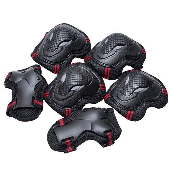 AAOMASSR Protective Gear Set for Youth Adult Knee Pads and Elbow Pads Wrist Guards for Skateboarding Roller Skating Cycling Bike BMX Bicycle Scootering 6 Pieces Set