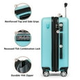 thumbnail image 4 of WEPLUS Hardside Carry On Luggage 3 Piece Luggage Sets TSA Lock Spinner Wheels 20" Suitcase with Cup Holder, 4 of 11