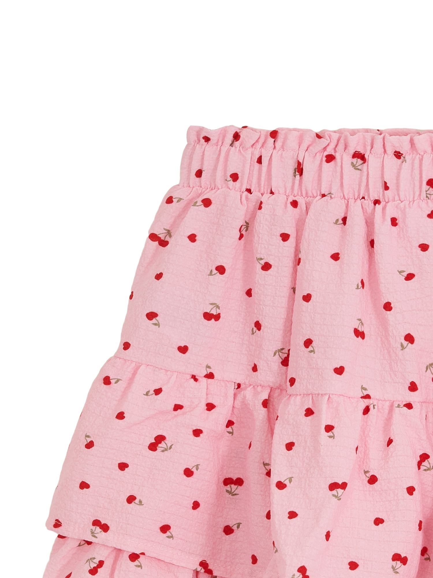 Way to Celebrate Girls' Valentine's Day Tiered Skirt, Sizes 4-18 & Plus