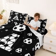 thumbnail image 3 of Erosebridal Letter A Monogrammed Full Size Sheets,White Black Bed Sheets For Kids Boys 4pcs, 3 of 6
