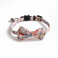thumbnail image 5 of Collares para gatos con campanas, paquete de 2, lindos collares para gatos con flores, collar para gatos separable con pajarita, accesorios ajustables para collares para gatos, 5 of 5