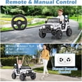 thumbnail image 3 of OLAKIDS Ride on Truck, 12V Battery Powered Electric Vehicle for Kids with Remote Control, Bluetooth, Power Display, LED Lights, Music Player, Ride on Toy for 3+ Boys Girls, 3 of 9