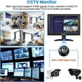 thumbnail image 6 of Eyoyo 12" TFT LCD Monitor with AV BNC HDMI VGA Input 1366x768 for PC CCTV Game, 6 of 18