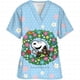 thumbnail image 3 of Blusa de hospital con cuello en V y dibujo animado de Snoopy para mujer, blusa fina de enfermera para mujer, blusa de manga corta, túnica para el cuidado de la salud, 3 of 5
