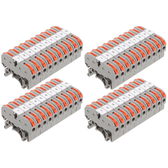 Juego de 40 conectores de cables, conectores eléctricos, bloque de terminales, palanca rápida