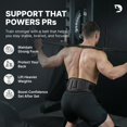thumbnail image 4 of Cinturón de levantamiento de pesas DMoose Fitness de 6" de neopreno ajustable, 4 of 8