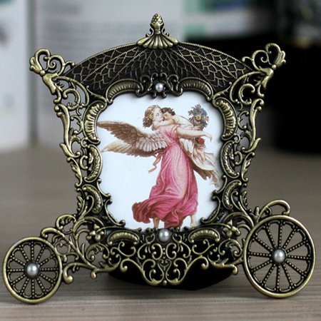Babies Photo Frames Vintage Metal Carriage Photo Frame - 3