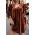 thumbnail image 4 of Ahlaray Velvet V-Neck Dress: Timeless Elegance for Women, 4 of 8