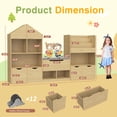 thumbnail image 4 of Magic Union 72" Kids Bookshelf with Reading Nook, Kids Bookcase and Toy Storage Organizer with Seat Cushion & Movable Drawers, Toddler Book Shelf with Storage Cubbies for Bedroom, Nursery, Playroom, 4 of 9