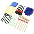 Car Detailing Brushes Set High Density Bristles Strength Flexibility