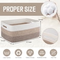 thumbnail image 2 of LITERRA 2 Pieces Nursery Baskets for Toys, Towel Woven Storage for Organizing Living Room Bedroom Bathroom 8 Gallon, 2 of 6