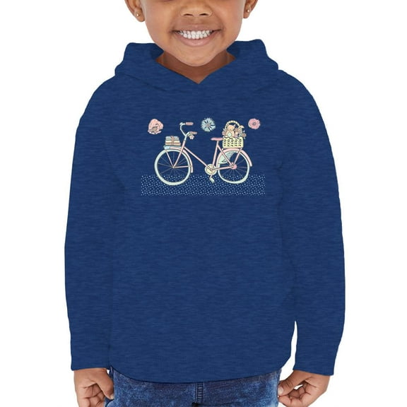 Pastel Color Vintage Bicycle   Hoodie Toddler -Image by Shutterstock,  2 Toddler