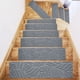 thumbnail image 5 of Tapetes antideslizantes para escaleras, tapetes de alfombra con adhesivo reutilizable, 1 tapete de 9 x 30, antideslizantes para interiores, fáciles de limpiar, para principiantes, personas, 5 of 8