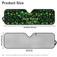thumbnail image 3 of FUIALDOLG Happy Saint Patrick Windshield Sun Shade for Car Off-road Vehicle Auto SUV Truck Foldable Front Window Sunshade Sun Visor Protector Block UV Rays Reflect Heat, 52.95" x 16.14", 3 of 7