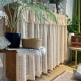 thumbnail image 3 of Cabinet curtains for kitchen, with sliding rails, self-adhesive country-style shading and ventilation privacy curtain for shoe cabinets, wardrobes, washing machines, 3 of 8