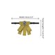 thumbnail image 2 of INSPIRE CHIC Broche de lazo de cinta de strass para mujeres, color sólido, lazo preatado para un estilo retro casual en amarillo, 2 of 5