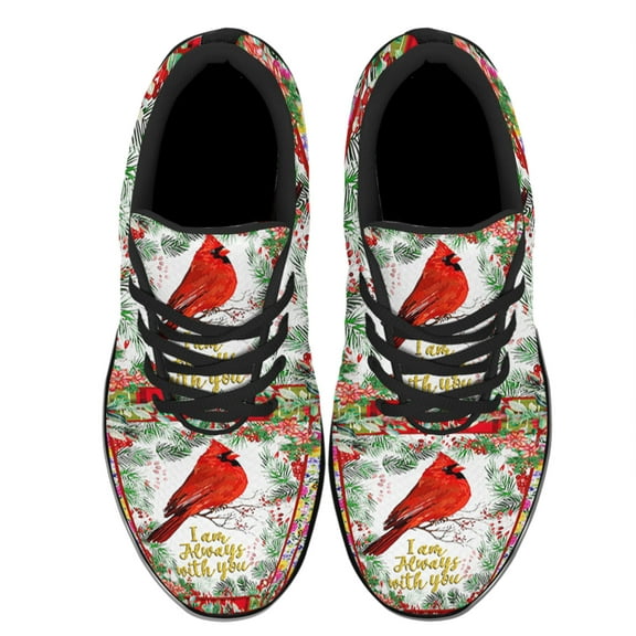 Cardinal I Am Always With You Shoes Women's Fashion Sneakers Tennis Running Shoes for Men Women Black Size 3.5