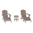 thumbnail image 3 of WestinTrends Dylan Outdoor Adirondack Chair With Ottoman And Side Table 5-Piece Set, Weathered Wood, 3 of 17