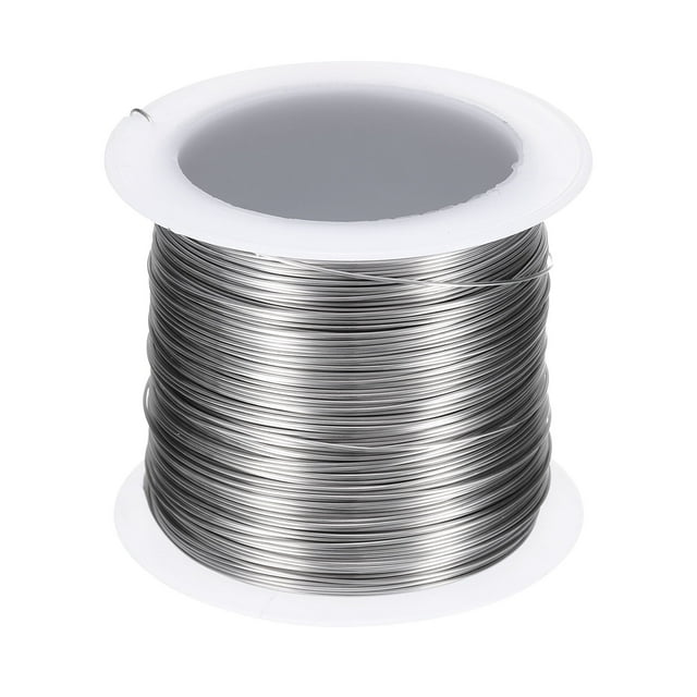 Alambre Artístico Uxcell de 197 pies de longitud, alambre de acero inoxidable de 24 calibre, resistente a la corrosión, alambre para hacer joyas y suministros de manualidades