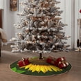 thumbnail image 4 of Rateoe Sunflower3 Pattern Christmas Tree Skirt with Ties , Christmas Tree Decorations, Farmhouse Christmas Decor Xmas Holiday Decorations-30", 4 of 6