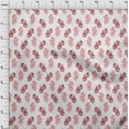 thumbnail image 3 of oneOone Cotton Poplin Twill White Fabric Floral Block Craft Projects Decor Fabric Printed By The Yard 56 Inches, 3 of 4