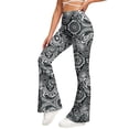 thumbnail image 2 of Snorda Yoga Pants for Women High Waisted Butt-lifting Flared Printed Yoga Pants Womens Stretch Leggings Pants for Workout Running Gym, 2 of 9