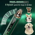 thumbnail image 5 of Dog Nail Grinder with LED Light, BNISE 5-Speed Quiet Dog Nail Trimmer Low Noise-Safe Painless Nail Grooming & Smoothing for Small Medium Large Dog Breed，Green, 5 of 8