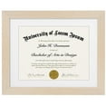 thumbnail image 1 of Americanflat Cadre pour Diplôme 11X14 avec Verre Résistant aux Chocs - Utilisation comme Cadre 8.5X11 avec Passe-Partout Ou Cadre 11X14 Sans Passe-Partout - Collection Legacy - Cadre Photo Mince pour Affichage Mural - Bois Clair, 1 of 5