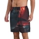 thumbnail image 2 of Balery Red Moon Shark Sailboat Traje de Baño Estilo Hawaiano para Hombre, Shorts de Secado Rápido con Bolsillos-XX-Large, 2 of 6