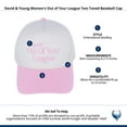 thumbnail image 4 of David & Young  Out of Your League Two Toned Baseball Cap (Women), 4 of 4