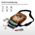 thumbnail image 7 of HELLHERO Polyester Women Crossbody Bag Adjustable Shoulder Strap Travel Crossbody Purse for Casual Use(Flamingo and Hippo Friendship), 7 of 7