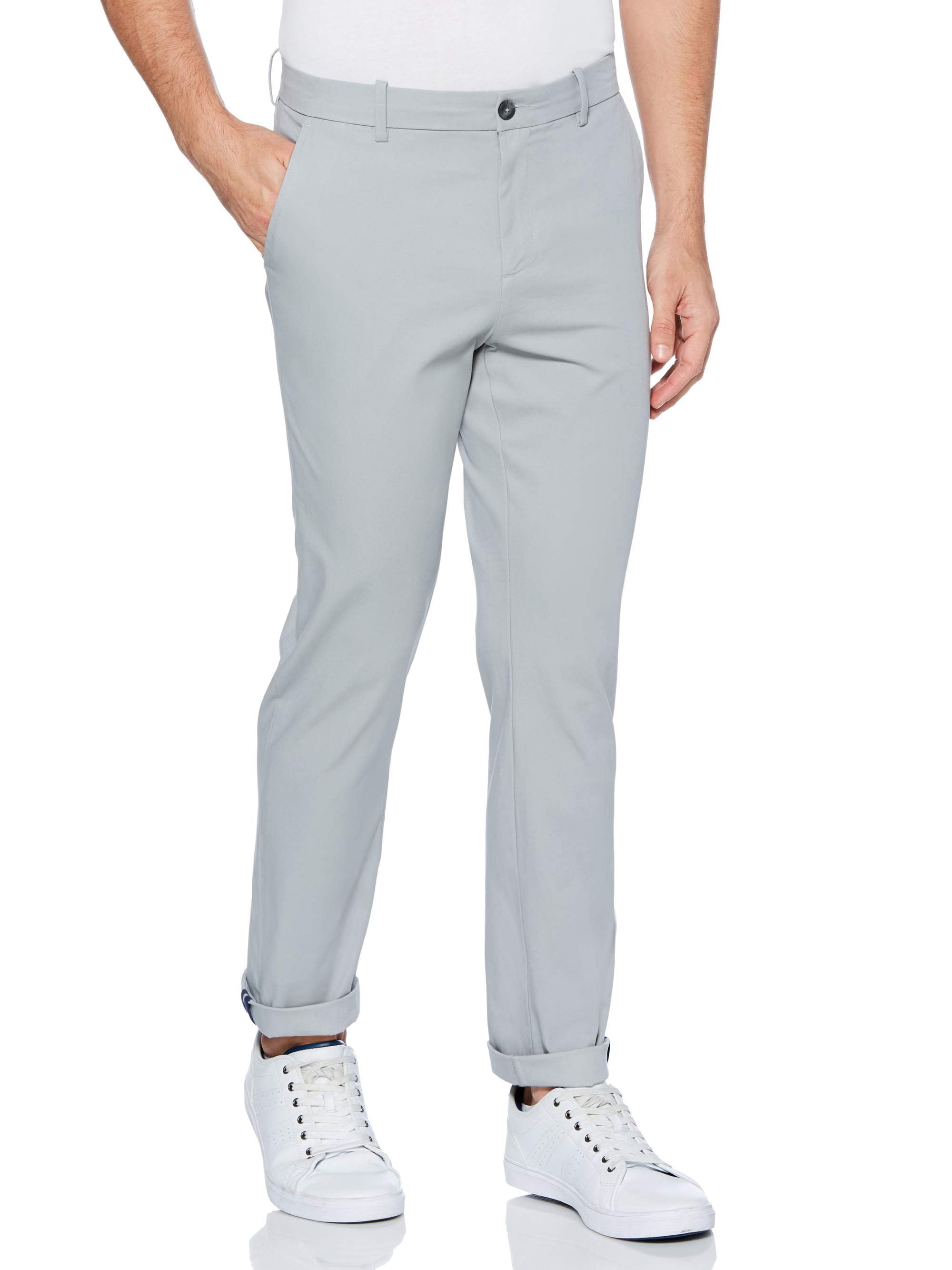 Perry Ellis - Perry Ellis Slim Fit Stretch Wrinkle Free Soft Chino ...