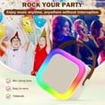 thumbnail image 5 of Mini Karaoke Machine for Kids Adults, Portable Bluetooth Speaker with 2 Wireless Microphones,Toys Birthday Gifts for Girls Ages 4, 5, 6, 7, 8,9,10,11,12+ Family Home Party (Purple), 5 of 10