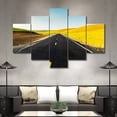 thumbnail image 2 of TISHIRON 5PCS Framed Canvas Wall Art Set,60"x40" Road Through Wheat Fields Canvas Art Decor, 2 of 7