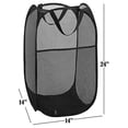 thumbnail image 2 of Cesto de ropa Buenod Mesh Pop-up, 2 paquetes, negro, 77 L, 2 of 8