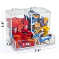 thumbnail image 5 of OnDisplay Acrylic 2 Compartment Retail Store Candy Dispenser - Flip Top Storage Bin, 5 of 5