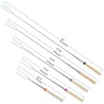 thumbnail image 3 of SUSHANG Stainless Steel BBQ Marshmallow Roasting Sticks Extending Roaster Telescoping for Campfire, Roasting Sticks for Fire Pit, Smores Skewers, 3 of 9