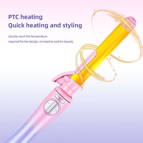 Curling Iron Hair Straightener Gradual Color Temperature Adjustable Styler Automatic Curling Wand