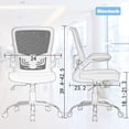 thumbnail image 3 of BestOffice Ergonomic Office Chair, Lumbar Support, Swivel Rolling for Women(Blue), 3 of 7