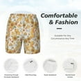 thumbnail image 5 of Balery Retro 70s 60s Flower Mens Swim Trunks Swim Shorts for Men Quick Dry Inseam Beach Shorts with Compression Liner Pocket-X-Large, 5 of 9