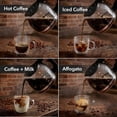 thumbnail image 5 of OVENTE 12-Cup Drip Coffee Maker, Auto Keep Warm Function, Anti-Drip system with Reusable Filter and Borosilicate Glass Carafe, One-touch Operation, Black CM412B, 5 of 7