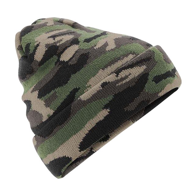 Beechfield - Gorro de invierno estampado camuflaje (Camuflaje de Selva)