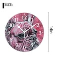 thumbnail image 2 of 14 Inch Wall Clock Battery Operated Silent Clock Decorative for Office, Kitchen, Outdoor, Living Room，French Bulldog Puppy Dog Beautiful Watercolor Cute, 2 of 4